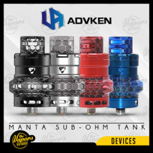 ADVKEN MANTA SUB-OHM TANK SS,Black,Golden,Rainbow,Red,Purple