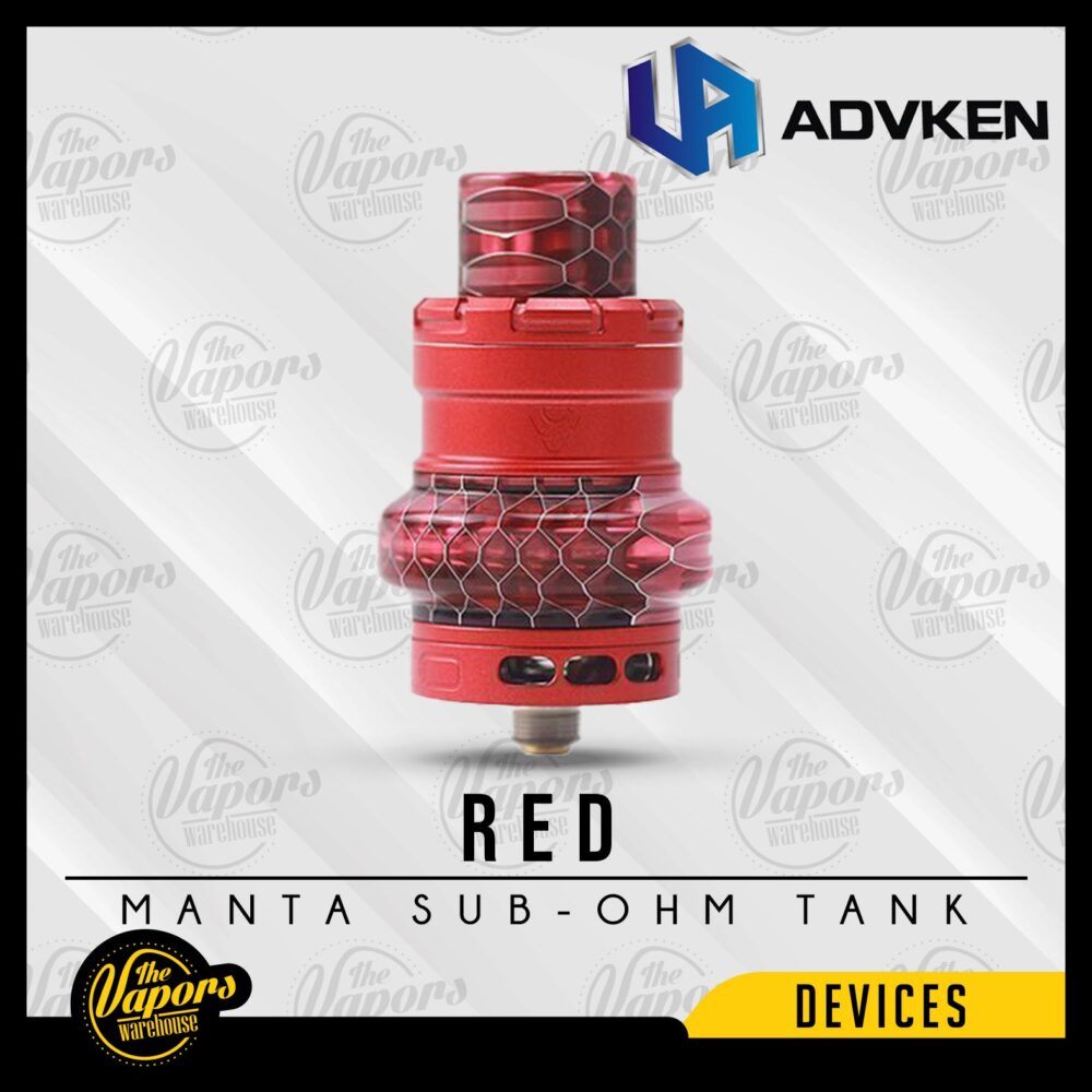 ADVKEN MANTA SUB-OHM TANK Red