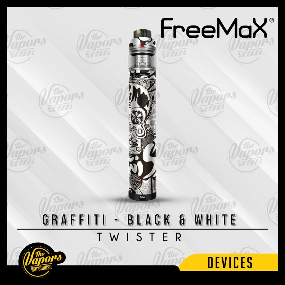 FREEMAX TWISTER 80W STARTER KIT Graffiti - Black / White