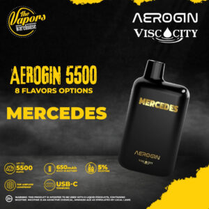 AEROGIN DISPOSABLE DEVICE (5500 Puffs) Viscocity Mercedes