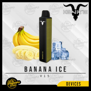 IGNITE - V15 VAPE PEN (1500PUFF) 5% / Banana Ice