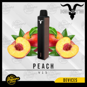 IGNITE - V15 VAPE PEN (1500PUFF) 5% / Peach