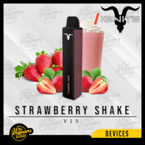 IGNITE - V15 VAPE PEN (1500PUFF) 5% / Strawberry Shake