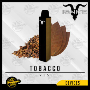 IGNITE - V15 VAPE PEN (1500PUFF) 5% / Tobacco
