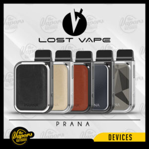 LOST VAPE PRANA 12W POD SYSTEM Leather Black (Gun metal),Leather Champagne Gold (SS),Gem Blue,Gem Champagne Gold (SS),Leather Brown (Gun Metal),Peacock Black Gunmetal