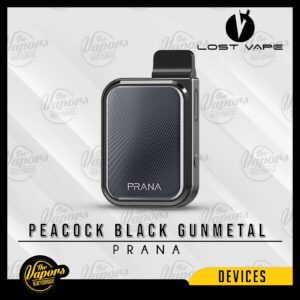 LOST VAPE PRANA 12W POD SYSTEM Peacock Black Gunmetal