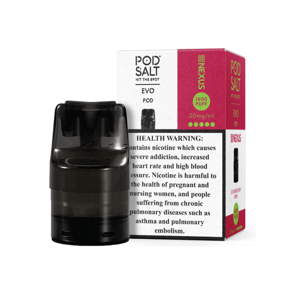 PODSALT EVO PODS Nexus - Guava Granadilla / 2%,Core - Guarana / 2%,Core - Candy / 2%,Nexus - Aloe Grape / 2%,Nexus - Rainbow / 2%,Core - Pineapple Ice / 2%,Nexus - Peach Mango / 2%,Core - Orange Ice / 2%,Nexus - Strawberry Dragonfruit / 2%,Nexus - Soul Mango / 2%,Nexus - Tobacco / 2%,Nexus - Strawberry Kiwi / 2%,Nexus - Strawberry Ice Cream / 2%