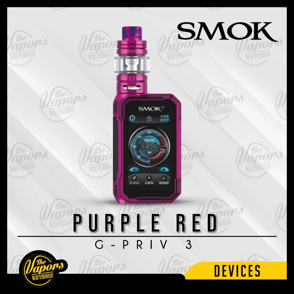SMOK G-PRIV 3 230W STARTER KIT Purple Red