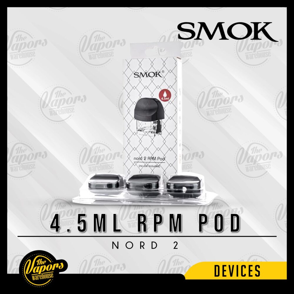 SMOK NORD 2 REPLACEMENT PODS 4.5mL RPM Pod - Supports RPM Coils