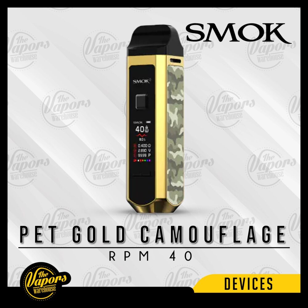 SMOK RPM 40 POD MOD KIT Pet Gold Camouflage