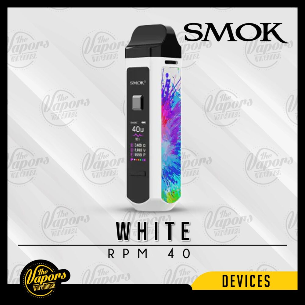 SMOK RPM 40 POD MOD KIT White