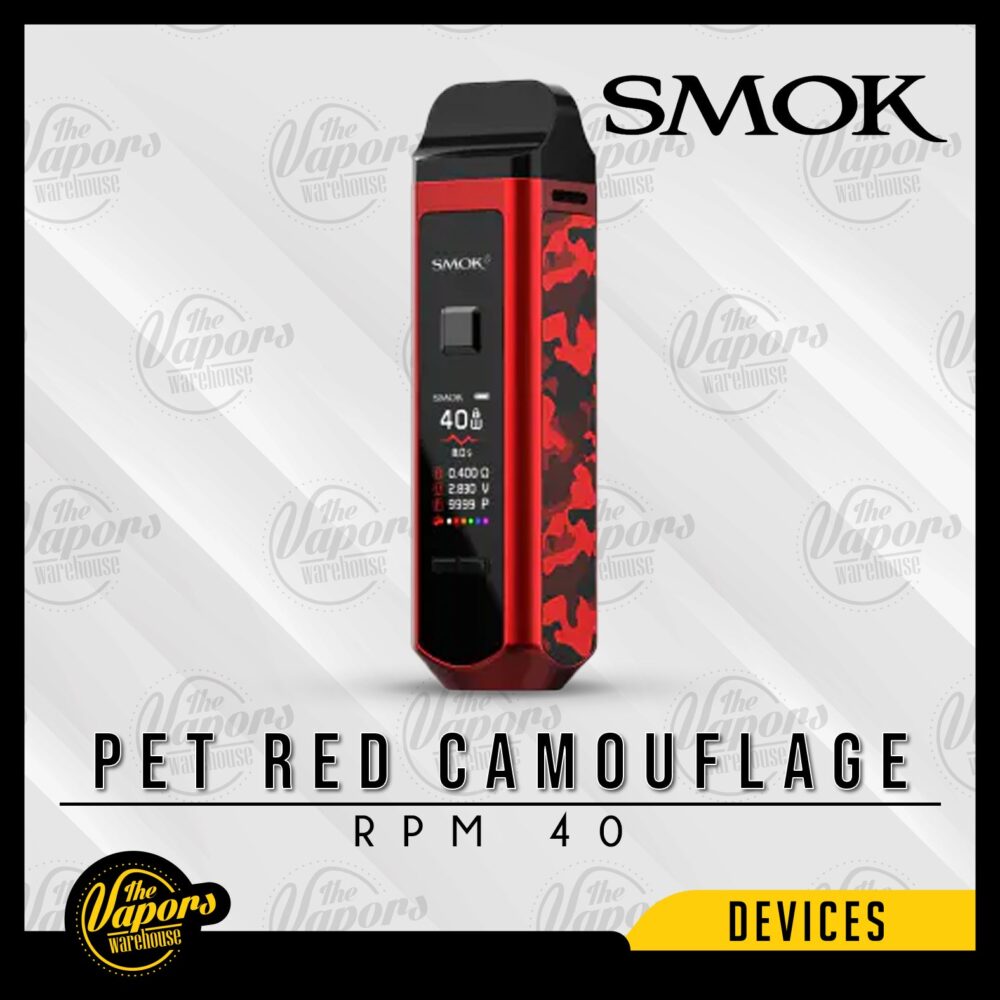 SMOK RPM 40 POD MOD KIT Pet Red Camouflage