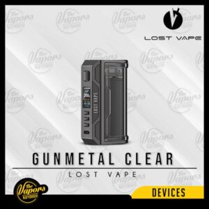 LOST VAPE THELEMA Quest 200W Box Mod Gunmetal Clear