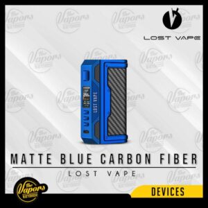 LOST VAPE THELEMA Quest 200W Box Mod Matte Blue Carbon Fiber