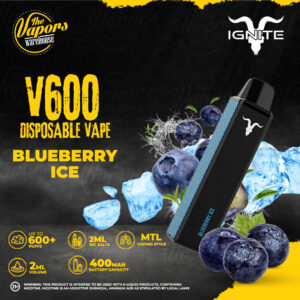 IGNITE - V600 DISPOSABLE DEVICE (600 Puffs) Blueberry Ice / 2%