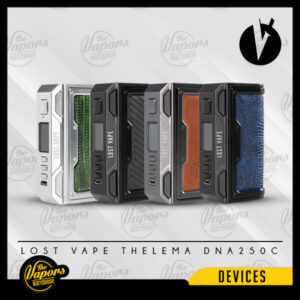 LOST VAPE THELEMA DNA250C MOD SS/Calf Leather,Gunmetal/Calf Leather,Black/Calf Leather,SS/Carbon Fiber,Gunmetal/Carbon Fiber,Black/Carbon Fiber,SS/Oasis Oriental,Gunmetal/Desert Fox,Black/Voyages