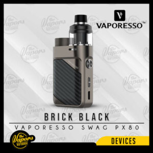 VAPORESSO SWAG PX80 POD MOD KIT Brick Black,Pure Black