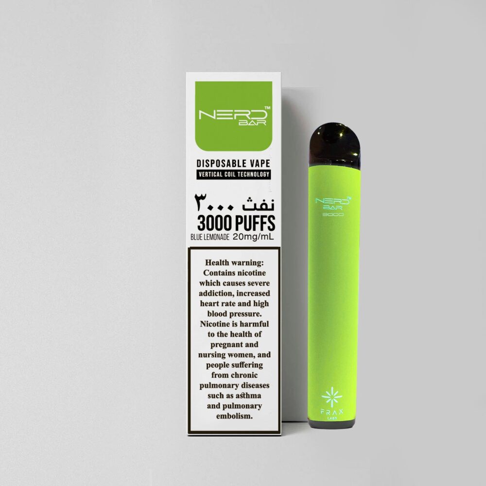 Nerd Bar DISPOSABLE DEVICE 3000 Puffs Pineapple,Fuji Apple,Strawberry,Blackcurrant Ice,Blueberry,Jamrock Blast,Power Berry,Blue Lemonade,Cherry Raspberry,Malibu Zest,Double Apple,Grape Ice,Coffee Tobacco,Cola Ice,Watermelon Ice,Watermelon Bubblegum,Tobacco,Mango Peach,Mango Ice