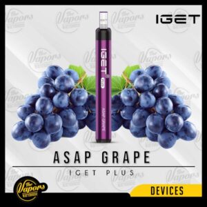 IGET Plus Disposables Pod Device (1200 Puffs) Asap Grape
