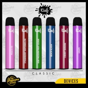 Kief Disposable Device (2000 Puff - 6%MG) Peach Ice,Guava Ice,Lush Ice,Blueberry Raspberry,Strawberry Watermelon,Custard,Pina Colada,Beach Alada,Kiwi Passion Fruit Guava,Banana Cherry,Energy Drink,Cappuccino,Vanilla Caramel,Strawberry Vanilla,Grape