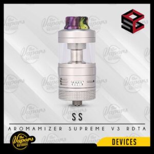 Steam Crave Aromamizer Supreme  V3 RDTA Basic/Advanced Kit Basic Kit / Black,Basic Kit / Gunmetal,Advanced Kit / Black,Advanced Kit / Gunmetal,Basic Kit / SS,Advanced Kit / SS,Advanced Kit / Gold
