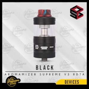 Steam Crave Aromamizer Supreme  V3 RDTA Basic/Advanced Kit Basic Kit / Black,Basic Kit / Gunmetal,Advanced Kit / Black,Advanced Kit / Gunmetal,Basic Kit / SS,Advanced Kit / SS,Advanced Kit / Gold