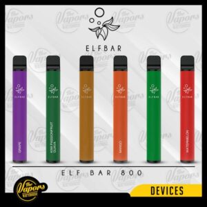 ELF Bar Disposable Device - (800 Puff) 0% / Grape,0% / Kiwi Passion Fruit Guava,0% / Watermelon,0% / Cream Tobacco,0% / Cool Mint,0% / Mango,0% / Blueberry,0% / Strawberry Banana,0% / Peach Ice,0% / Cotton Candy Ice