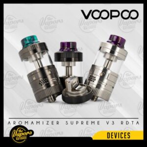 Steam Crave Aromamizer Supreme  V3 RDTA Basic/Advanced Kit Basic Kit / Black,Basic Kit / Gunmetal,Advanced Kit / Black,Advanced Kit / Gunmetal,Basic Kit / SS,Advanced Kit / SS,Advanced Kit / Gold