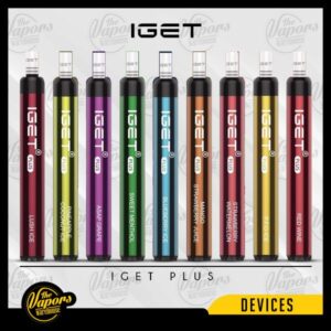 IGET Plus Disposables Pod Device (1200 Puffs) Lush Ice,Blackberry Raspberry Ice,P.F.O Ice,Red Wine,Pineapple Coconut Ice,Raspberry Ice,Peach Banana Ice,Mango Strawberry Juice,Strawberry Watermelon,Asap Grape,Sweet Menthol,Blueberry Ice,Lychee Lemon Ice