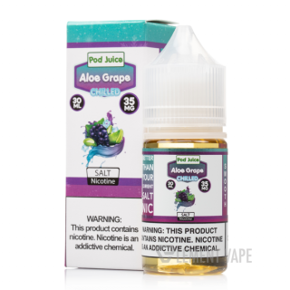 POD JUICE - ALOE GRAPE FREEZE SaltNic 30ml / 35mg,30ml / 55mg