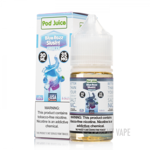 POD JUICE - BLUE RAZZ SLUSHY FREEZE SaltNic 30ml / 55mg
