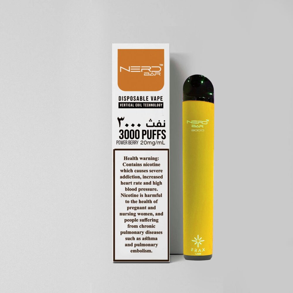 Nerd Bar DISPOSABLE DEVICE 3000 Puffs Pineapple,Fuji Apple,Strawberry,Blackcurrant Ice,Blueberry,Jamrock Blast,Power Berry,Blue Lemonade,Cherry Raspberry,Malibu Zest,Double Apple,Grape Ice,Coffee Tobacco,Cola Ice,Watermelon Ice,Watermelon Bubblegum,Tobacco,Mango Peach,Mango Ice