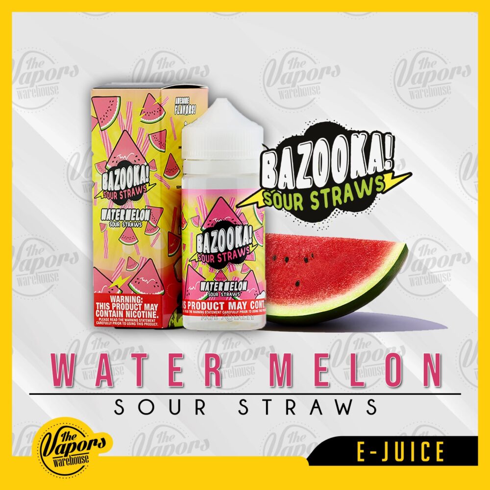 bazooka vape watermelon sour straws